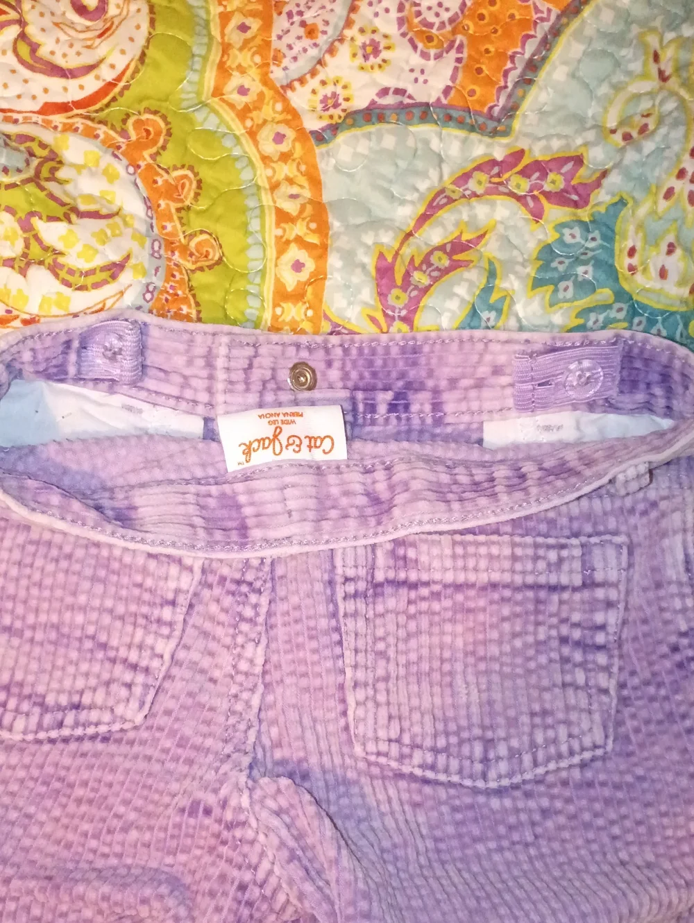 Cat & Jack Lavender Corduroy Flared  Pants